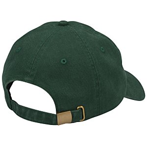 Additional Image 1 - a green hat with a brown strap