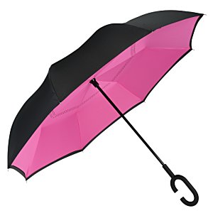 Additional Image 1 - a black and pink umbrella