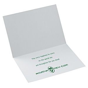 Additional Image 3 - a white card with green writing
