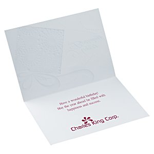 Additional Image 3 - a white card with red text