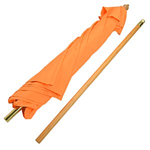 Additional Image 1 - an orange umbrella and a wooden stick