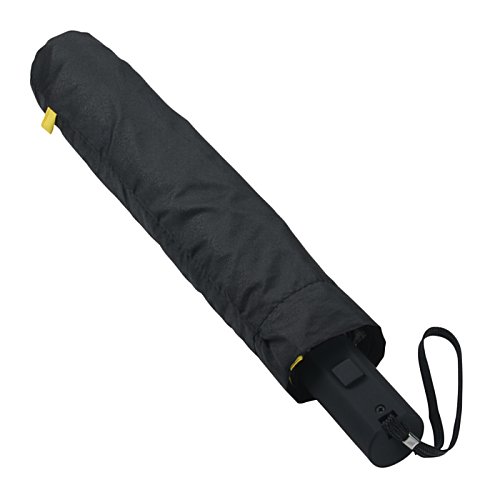 Additional Image 3 - a black umbrella with a black handle