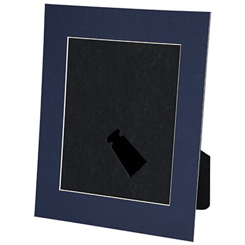 Additional Image 1 - a blue picture frame with a black square