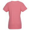 View Image 2 of 3 of ComfortWash Garment-Dyed V-Neck T-Shirt - Ladies' - Embroidered