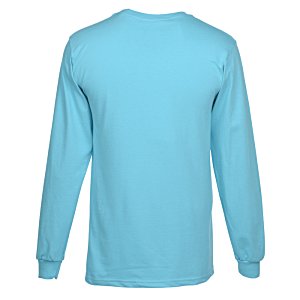 Additional Image 2 - a blue long sleeved shirt