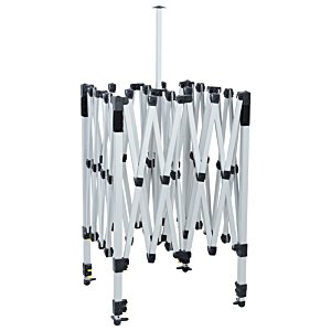 Additional Image 2 - a white folding ladder with black handles
