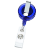 View Image 2 of 3 of Retracting Badge Holder - Round - Translucent - 24 hr