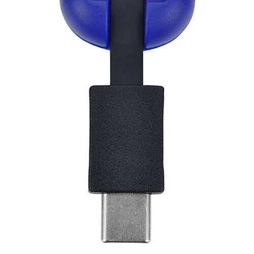 Additional Image 4 - a close up of a blue and black usb cable