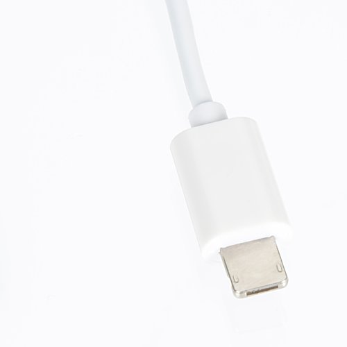Additional Image 2 - a white cable with a white connector