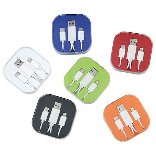Additional Image 7 - a group of colorful usb cables