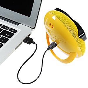 Additional Image 5 - a yellow headphone plugged into a laptop