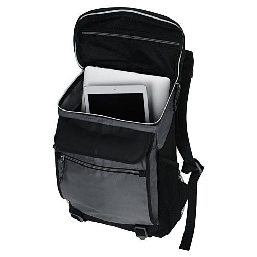 Additional Image 1 - a black backpack with a black strap