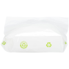 Additional Image 1 - a white plastic bag with green stickers