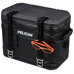 Additional Image 3 - a black cooler with orange straps