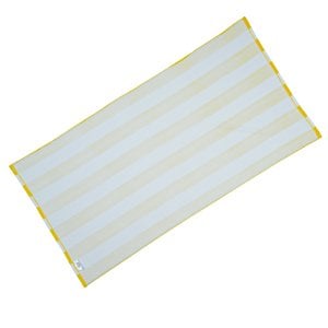Additional Image 1 - a white and yellow striped towel