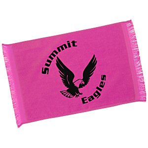 Additional Image 3 - a pink rectangular object with a black logo