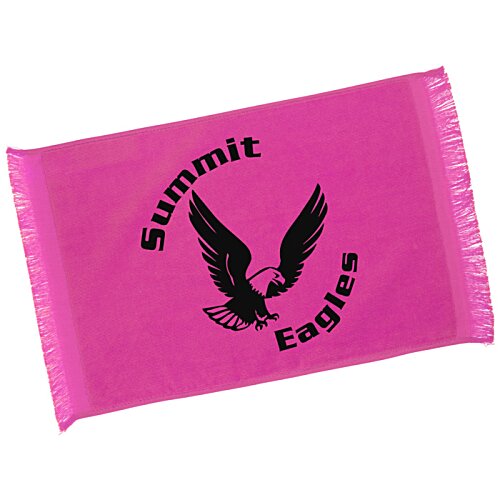 Additional Image 3 - a pink rectangular object with a black logo