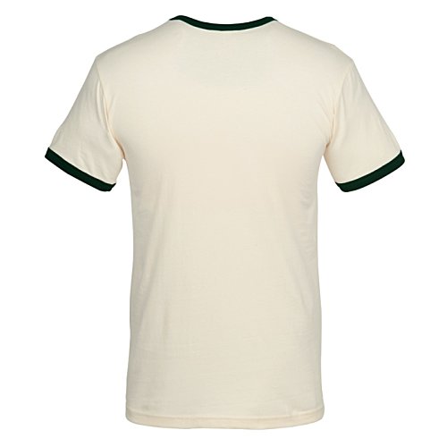 Additional Image 2 - a white shirt with green trim
