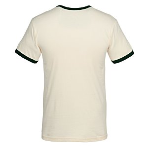 Additional Image 2 - a white shirt with green trim