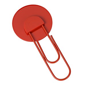 Additional Image 1 - a red paper clip on a white background