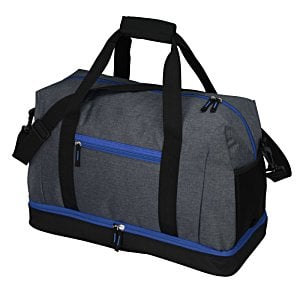 Additional Image 1 - a grey and black duffel bag