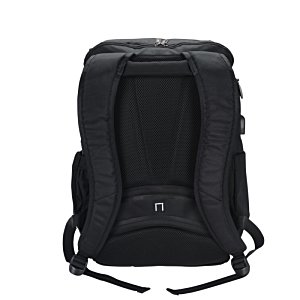Additional Image 6 - a back of a black backpack