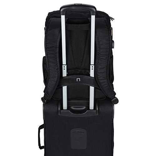 Additional Image 2 - a black bag with silver handles