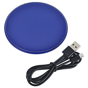 Additional Image 1 - a blue round object with a black cord