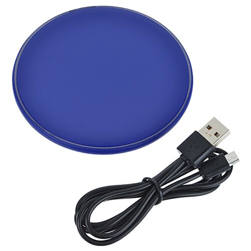 Additional Image 1 - a blue round object with a black cord