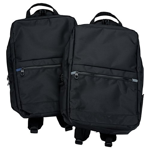 Additional Image 1 - a black backpacks on wheels