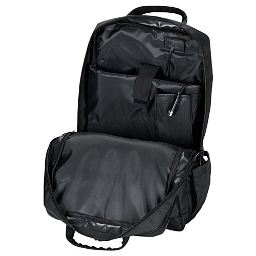 Additional Image 6 - a black backpack with a zipper