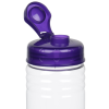 View Image 3 of 3 of Clear Impact Halcyon Water Bottle with Flip Drink Lid - 24 oz.
