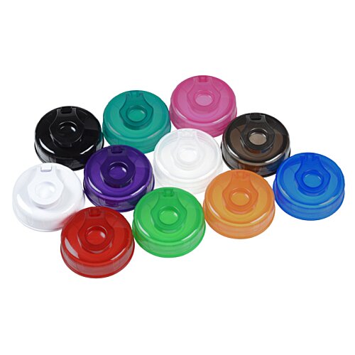 Additional Image 2 - a group of colorful plastic caps