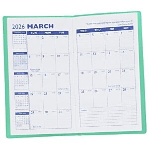 Additional Image 1 - a calendar with blue border