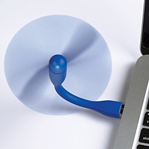 Additional Image 5 - a blue fan on a white surface