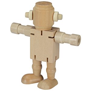 Additional Image 1 - a wooden toy figure with arms extended