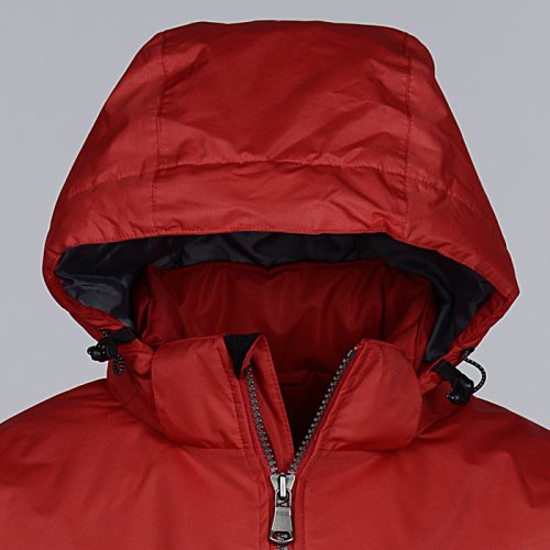 Additional Image 1 - a red coat with a hood