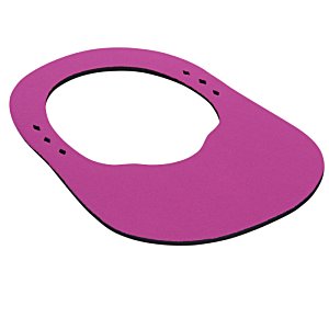 Additional Image 1 - a pink bib with a hole in the middle