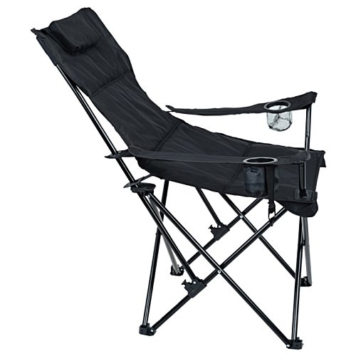 Additional Image 3 - a black folding chair with a white background