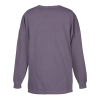 View Image 3 of 3 of Comfort Colors Garment-Dyed LS Drop Shoulder T-Shirt - Embroidered