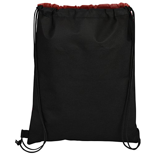 Additional Image 2 - a black bag with a red trim