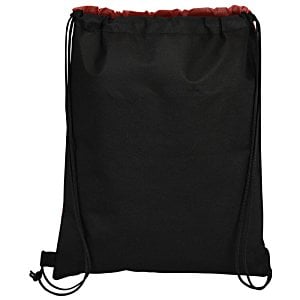 Additional Image 2 - a black bag with a red trim