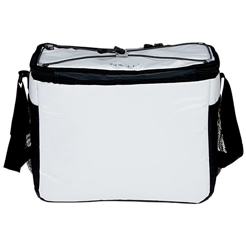 Additional Image 1 - a white cooler bag with black straps