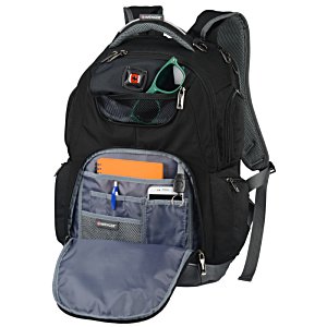 Additional Image 2 - a black backpack with a pocket