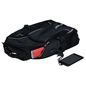 Additional Image 2 - a black bag with a red strip