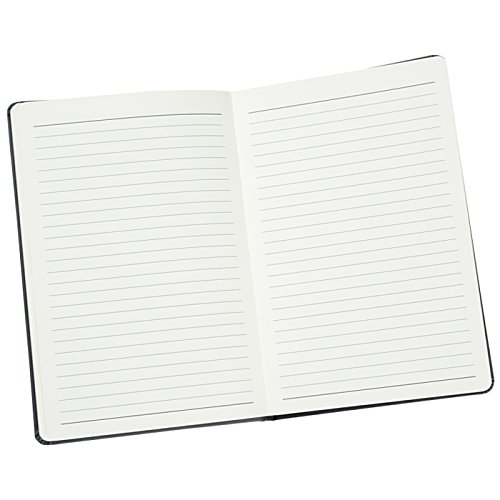Additional Image 2 - a white notebook with a black stripe