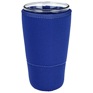Additional Image 1 - a blue tumbler with a lid