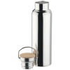 View Image 2 of 3 of Accord Vacuum Stainless Bottle with Wood Lid - 21 oz. - Metallic Shine