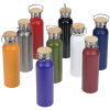 View Image 2 of 3 of Accord Vacuum Bottle with Wood Lid - 21 oz. - Full Color