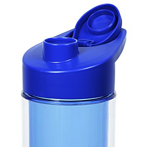 Additional Image 1 - a blue plastic bottle with a blue cap